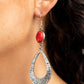 Badlands Baby - Red - Paparazzi Earring Image