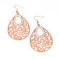 Seize The Stage - Copper - Paparazzi Earring Image