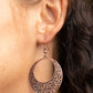 Secret Groves - Copper - Paparazzi Earring Image