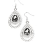 So The Story GLOWS - Silver - Paparazzi Earring Image