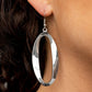 OVAL My Head - Silver - Paparazzi Earring Image