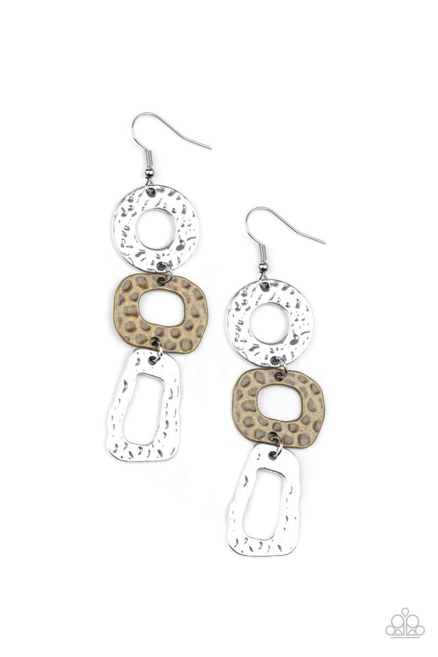 Prehistoric Prowl - Multi - Paparazzi Earring Image