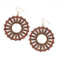 Solar Flare - Brown - Paparazzi Earring Image
