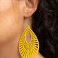 Bermuda Breeze - Yellow - Paparazzi Earring Image