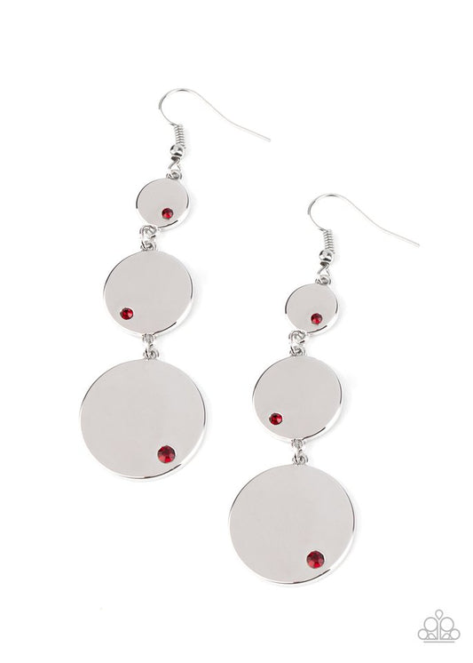 Poshly Polished - Red - Paparazzi Earring Image