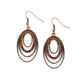 Date Night Diva - Copper - Paparazzi Earring Image