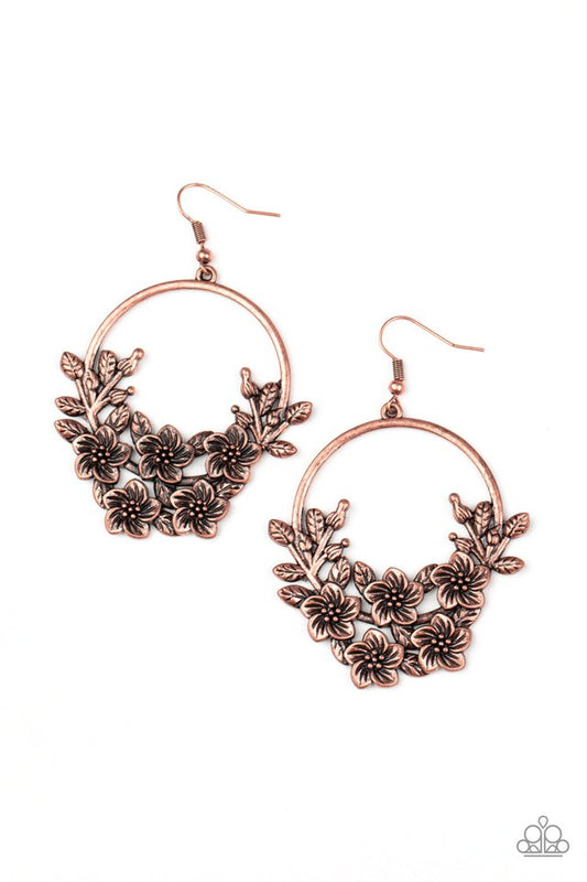 Eden Essence - Copper - Paparazzi Earring Image