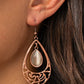 DEW You Feel Me? - Copper - Paparazzi Earring Image
