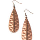 On The Up and UPSCALE - Copper - Paparazzi Earring Image