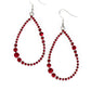 Diva Dimension - Red - Paparazzi Earring Image