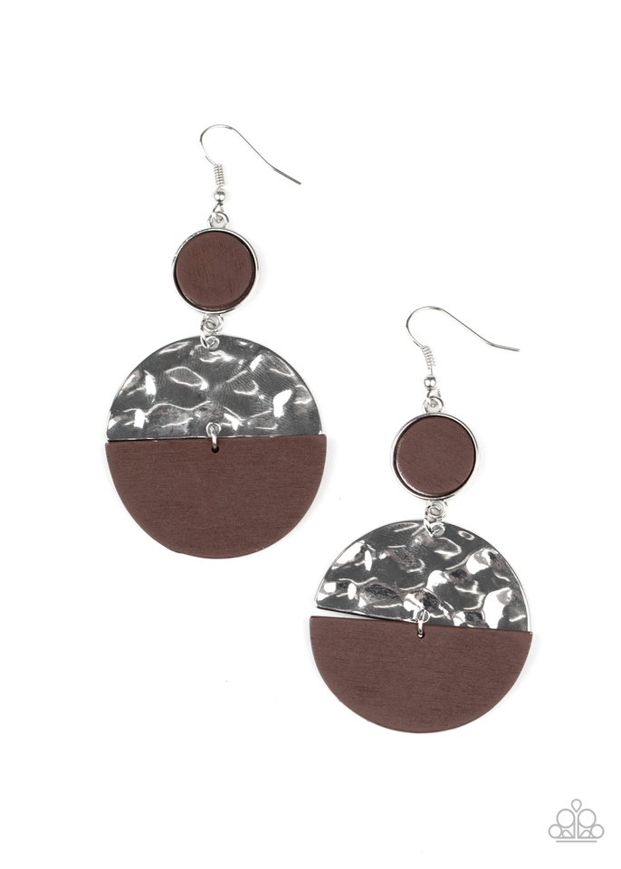 Natural Element - Brown - Paparazzi Earring Image