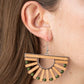Wooden Wonderland - Green - Paparazzi Earring Image