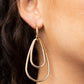 Droppin Drama - Gold - Paparazzi Earring Image