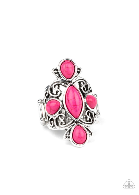 Sahara Sweetheart - Pink - Paparazzi Ring Image