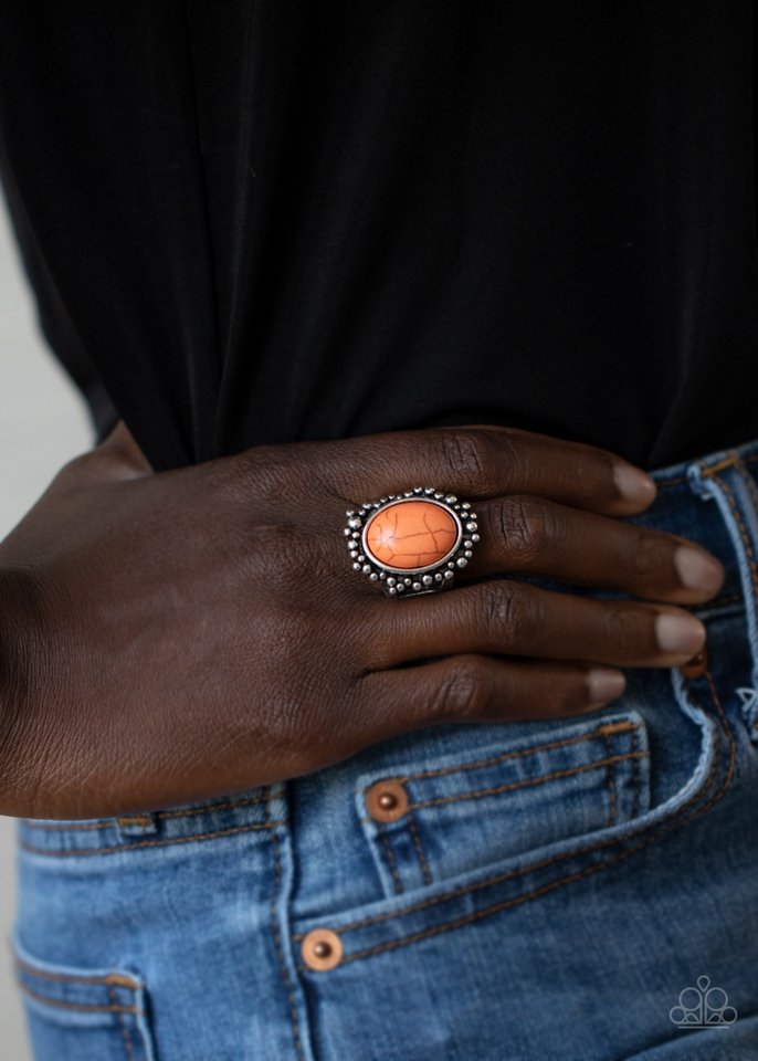 Desert Mine - Orange - Paparazzi Ring Image