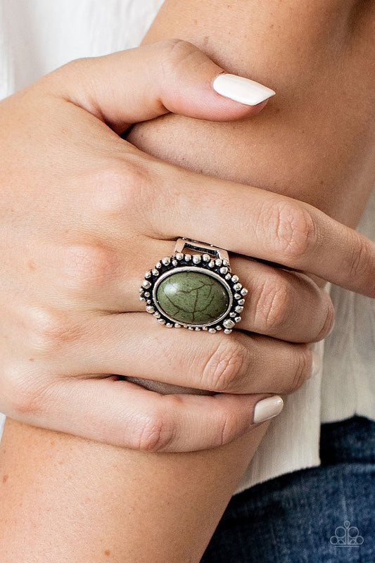 Desert Mine - Green - Paparazzi Ring Image