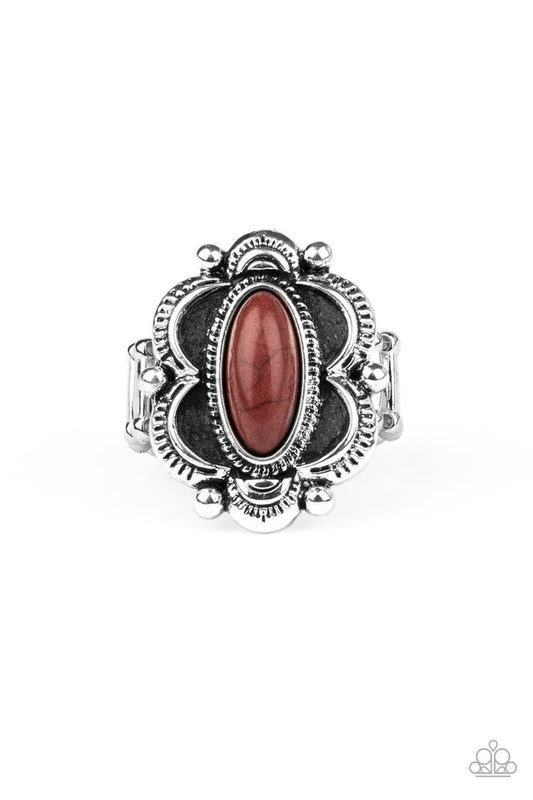 Sage Garden - Brown - Paparazzi Ring Image