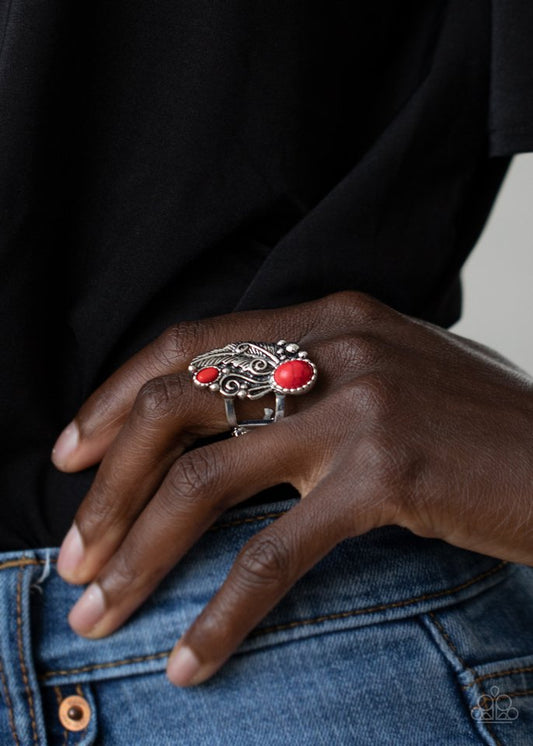 Desert Nest - Red - Paparazzi Ring Image