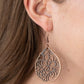 Garden Mosaic - Copper - Paparazzi Earring Image