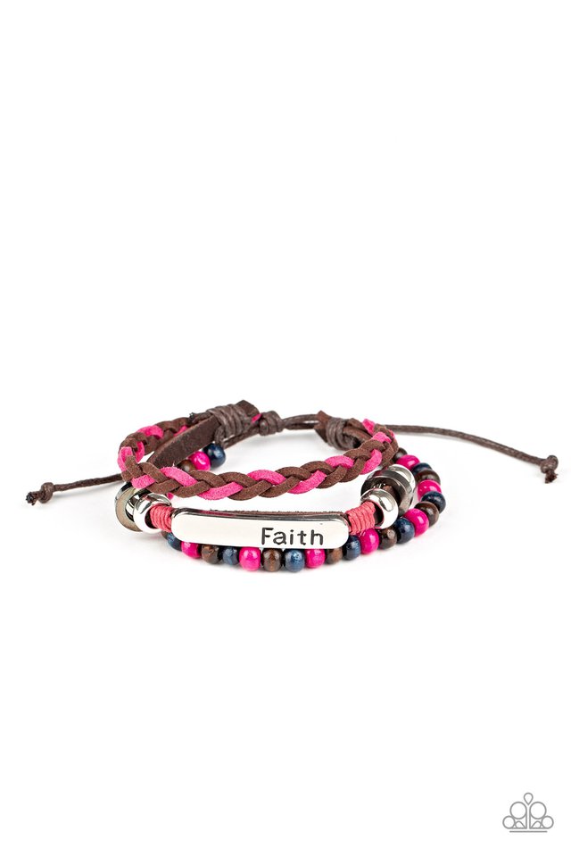 Let Faith Be Your Guide - Multi - Paparazzi Bracelet Image