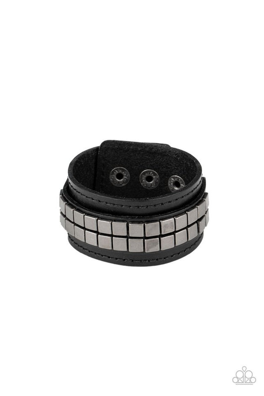 Engine Room - Black - Paparazzi Bracelet Image