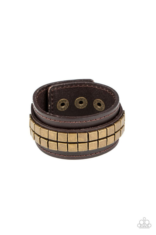 Engine Room - Brown - Paparazzi Bracelet Image