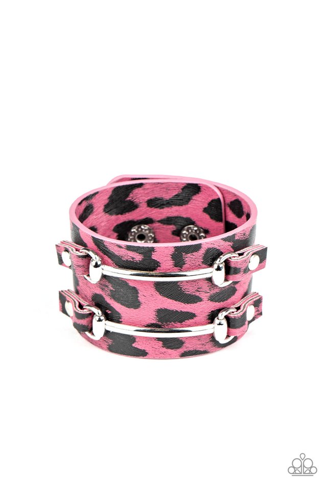 Safari Scene - Pink - Paparazzi Bracelet Image