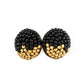 As Happy As Can BEAD - Black - Paparazzi Earring Image