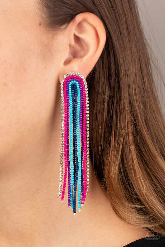 Let There BEAD Light - Multi - Paparazzi Earring Image