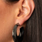 Chic CRESCENTO - Black - Paparazzi Earring Image