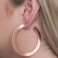 The Inside Track - Copper - Paparazzi Earring Image