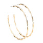 Out of Control Curves - Gold - Paparazzi Earring Image