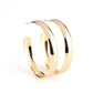 Kick Em To The CURVE - Gold - Paparazzi Earring Image