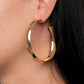 Kick Em To The CURVE - Gold - Paparazzi Earring Image