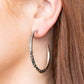 Imprinted Intensity - Silver - Paparazzi Earring Image