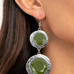 Thrift Shop Stop - Green - Paparazzi Earring Image