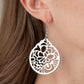Garden Mosaic - Silver - Paparazzi Earring Image