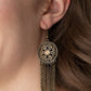 Blissfully Botanical - Brass - Paparazzi Earring Image