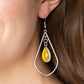 Ethereal Elegance - Yellow - Paparazzi Earring Image