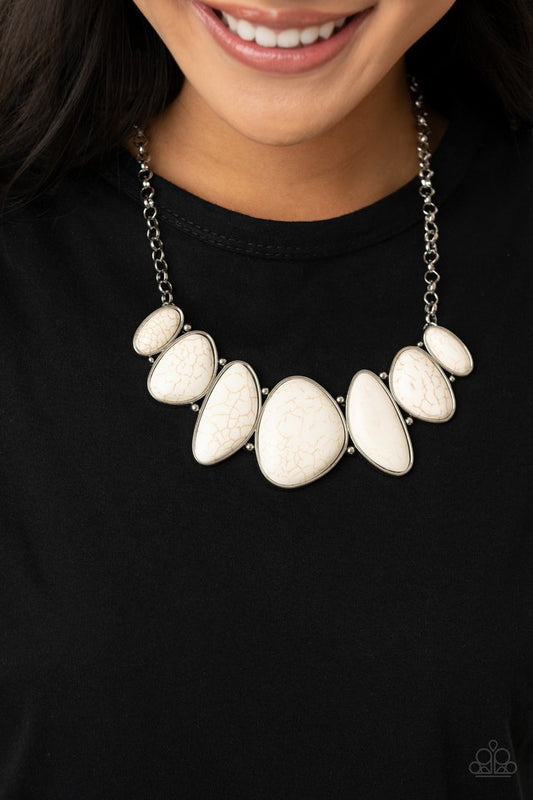 Primitive - White - Paparazzi Necklace Image