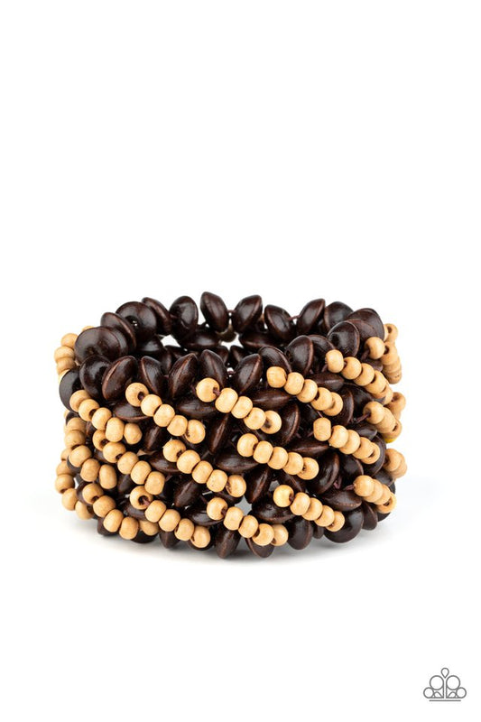 Cozy in Cozumel - Brown - Paparazzi Bracelet Image