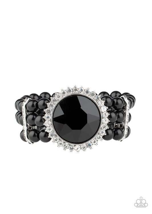 Speechless Sparkle - Black - Paparazzi Bracelet Image