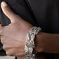 Its Five o FLOCK Somewhere - Silver - Paparazzi Bracelet Image