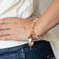 Leaving So SWOON? - Gold - Paparazzi Bracelet Image