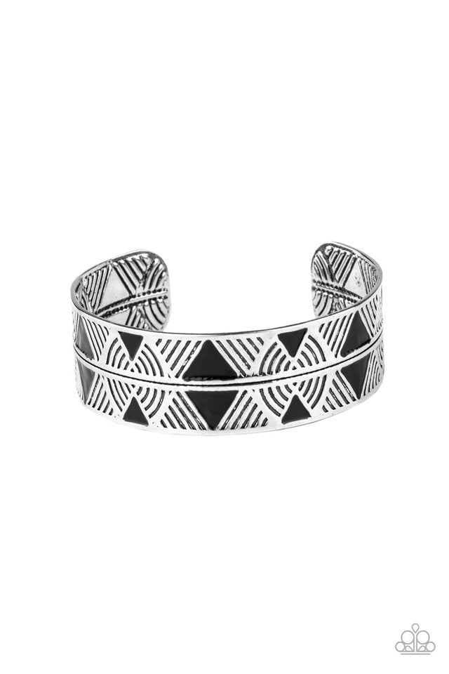 Hidden Glyphs - Black - Paparazzi Bracelet Image