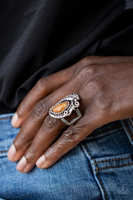 Palm Princess - Orange - Paparazzi Ring Image