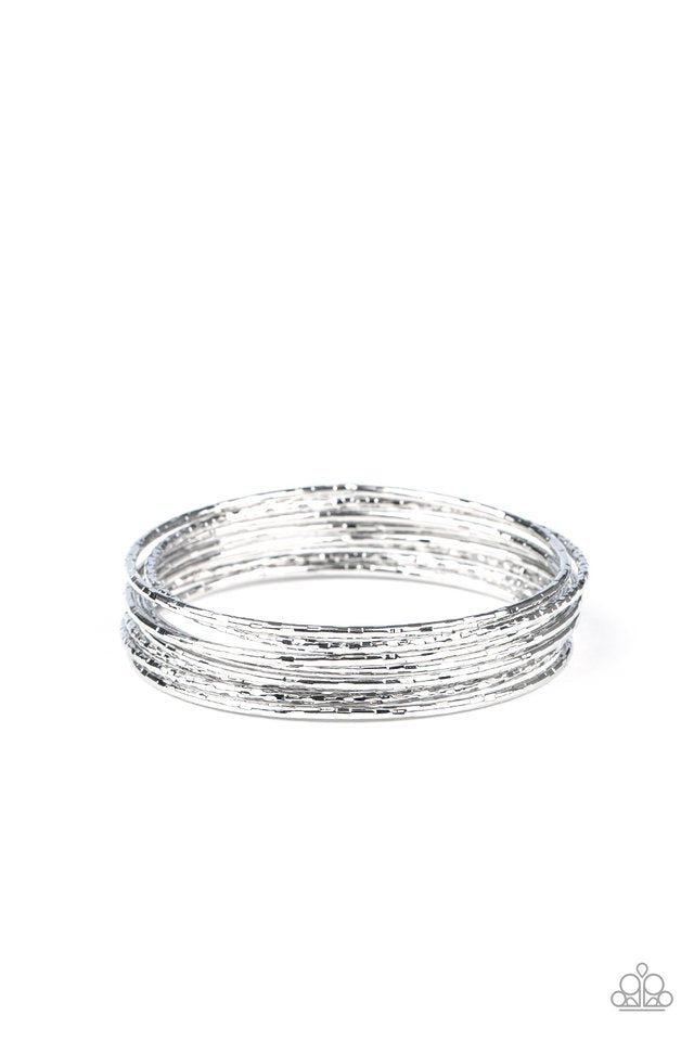 Thanks For GLISTENING - Silver - Paparazzi Bracelet Image