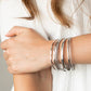 Top Of The Heap - Silver - Paparazzi Bracelet Image