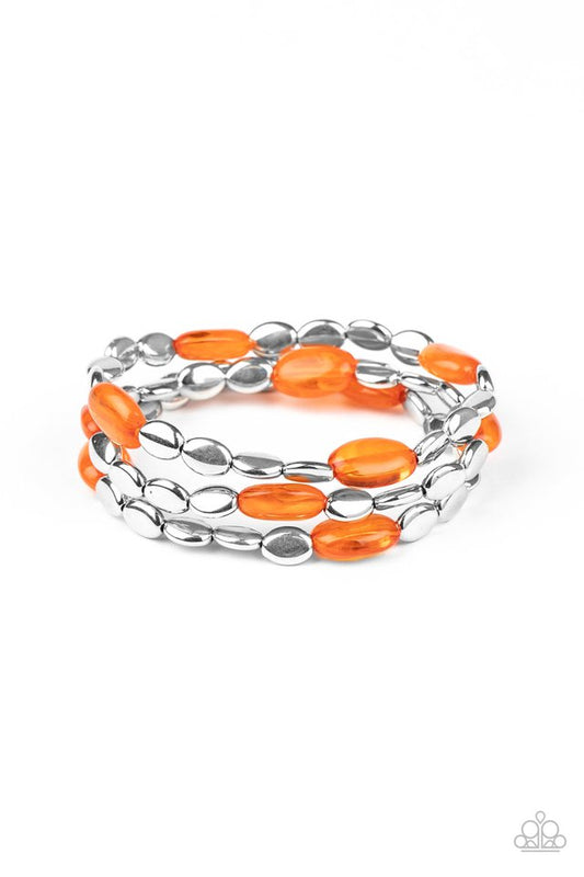 Sorry to Burst Your BAUBLE - Orange - Paparazzi Bracelet Image