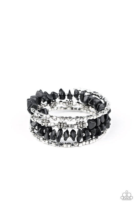 Rockin Renegade - Black - Paparazzi Bracelet Image